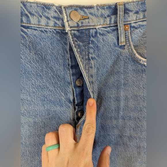 We the Free Tapered Baggy HIgh Rise Boyfriend Fit Jeans, Sz 30 - Picture 2 of 7